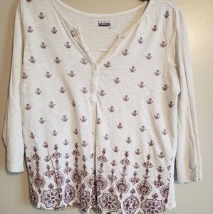 Basic edition 3/4 length sleeve crop top